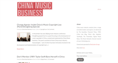 Desktop Screenshot of chinamusicbusiness.com
