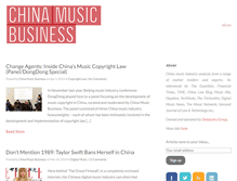 Tablet Screenshot of chinamusicbusiness.com